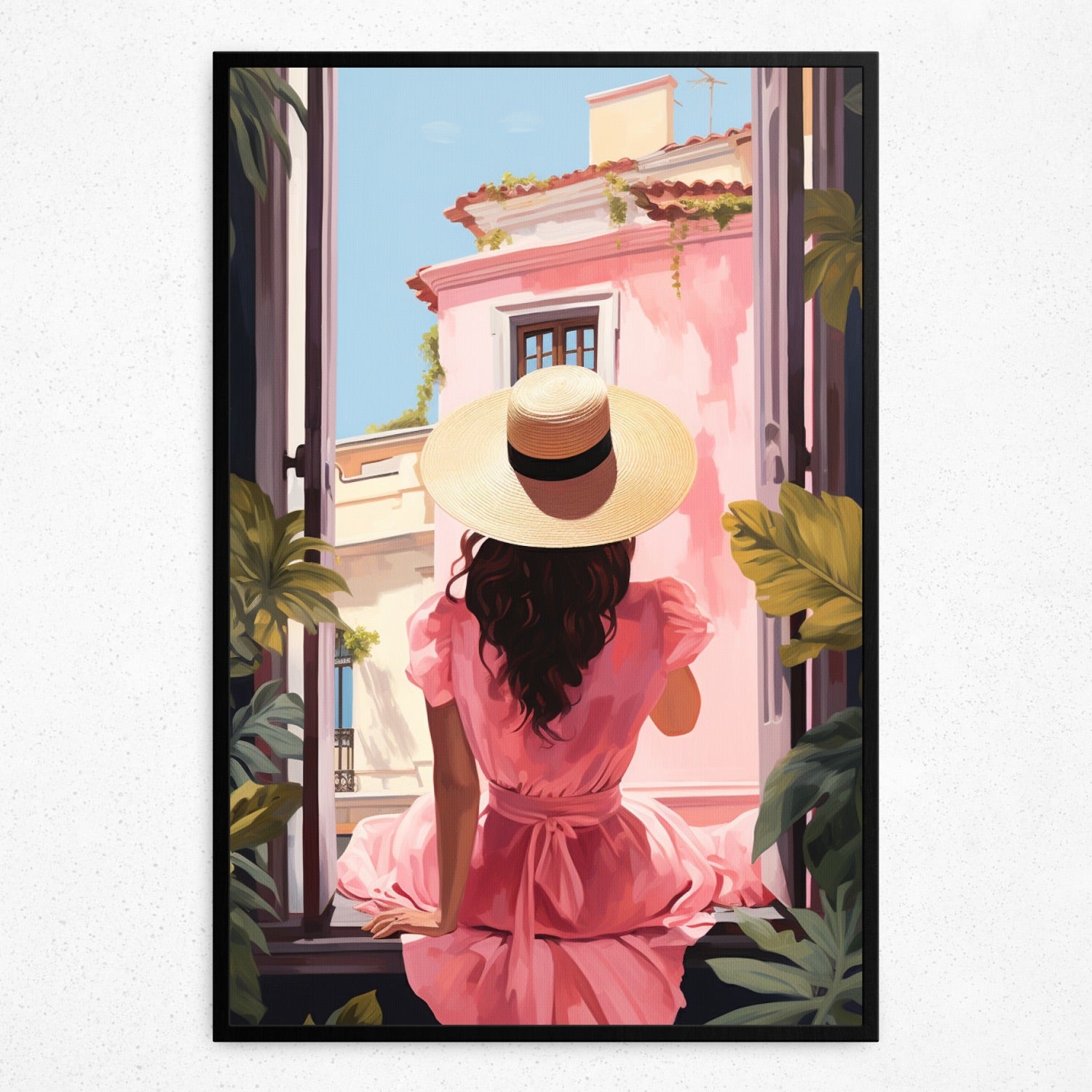 Rose-Tinted Reverie - Framed