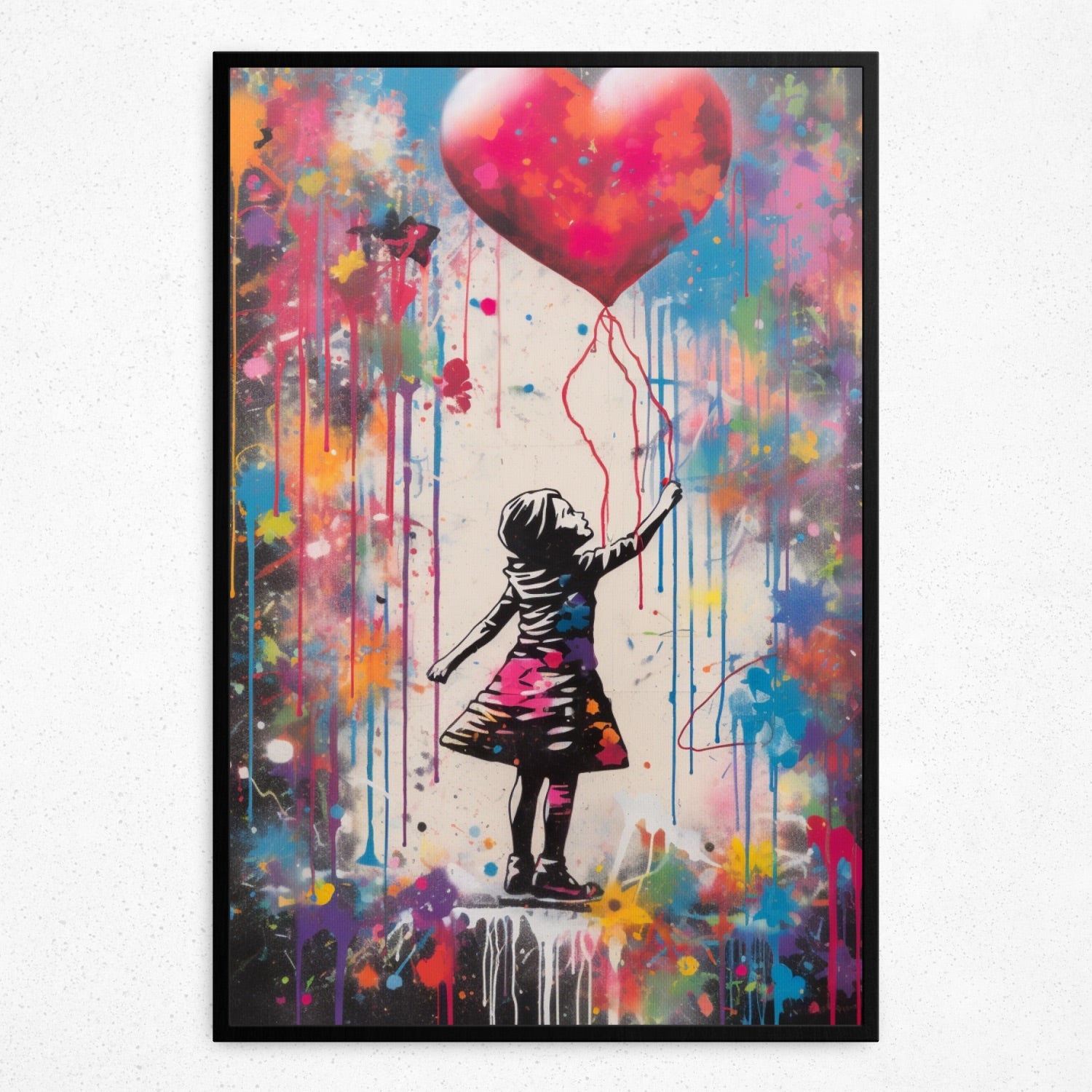 Love's Graffiti Ballet - Framed