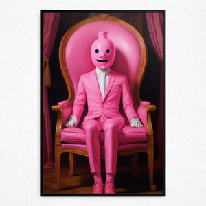 The Pink Masquerade - Framed